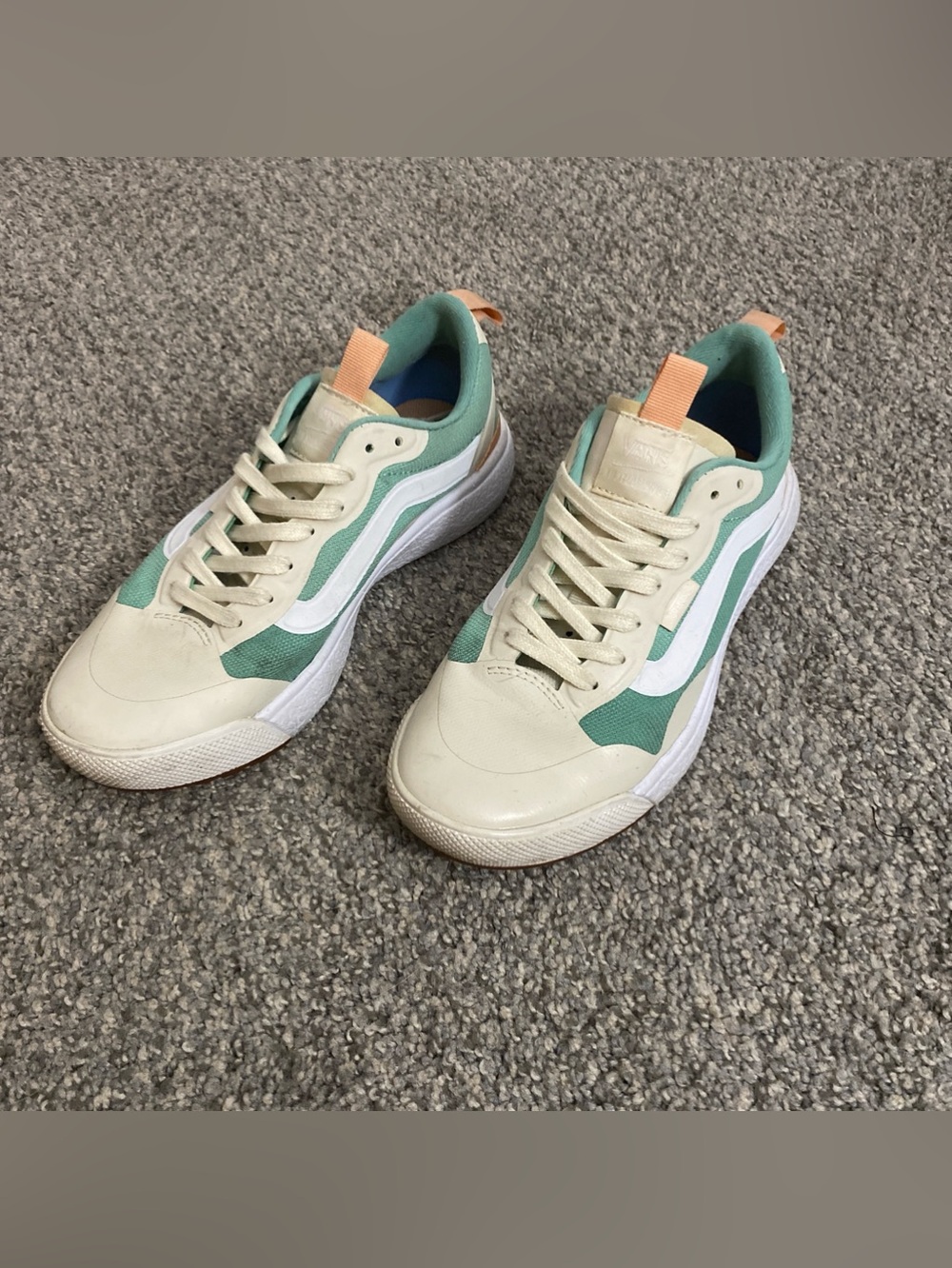 Casual Mint & Cream Low-Top Sneakers